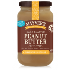 Mayver’s Dark Roasted Peanut Butter Smooth 375g